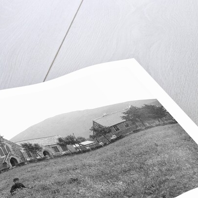 St Stephen's Church and Sulby School, Sulby, Isle of Man by George Bellett Cowen